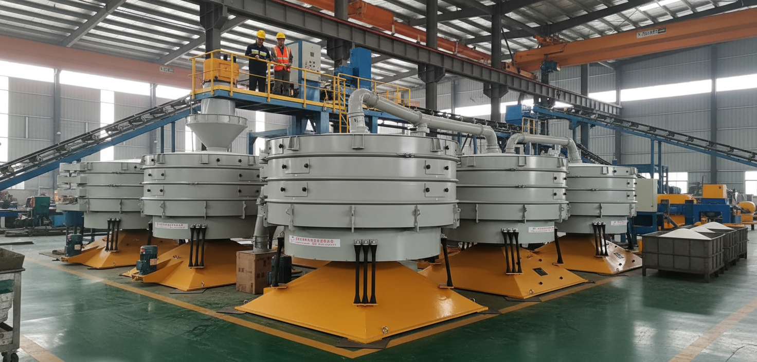 PVC粉末又“抱團”停機？銀星圓形搖擺篩一招破解，效率提升超60%